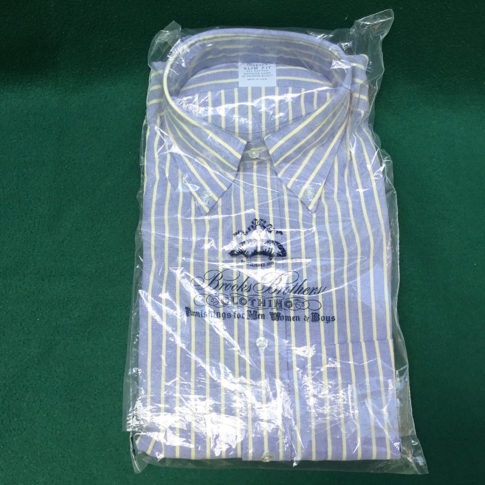 NEW Brooks Brothers Men's Shirt 15 1/2 Slim Fit